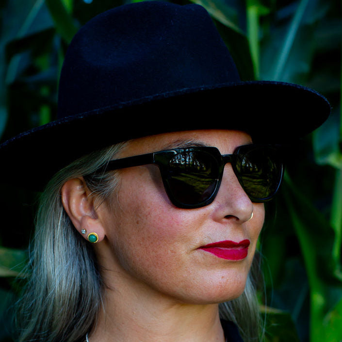 NEW ARRIVAL! Chrysoprase Cabochon Studs