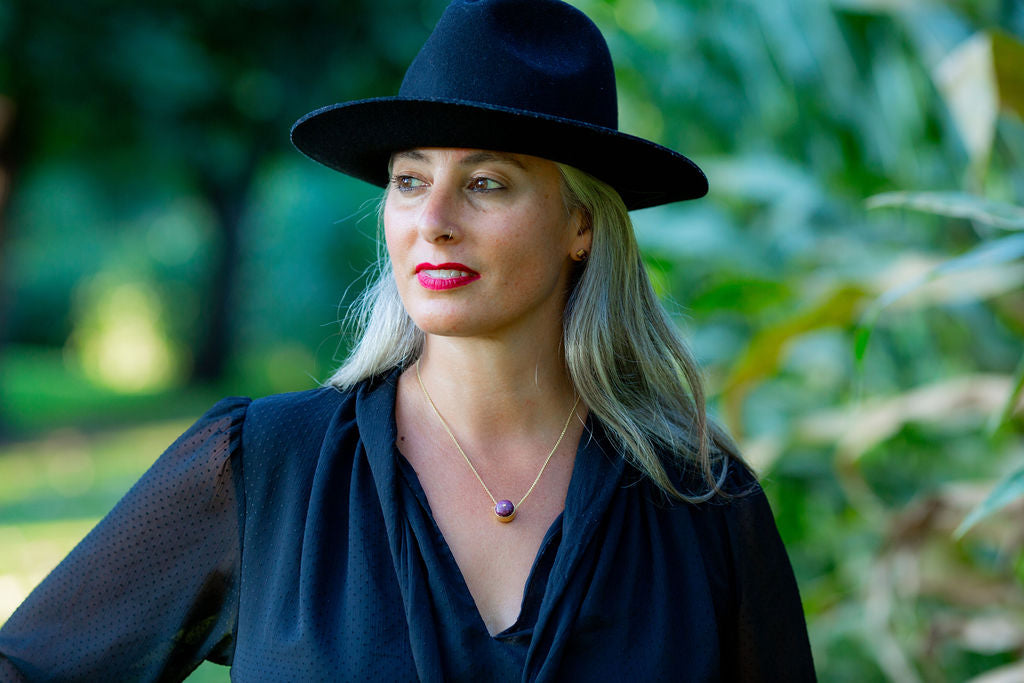 NEW ARRIVAL! Faceted Ruby necklace