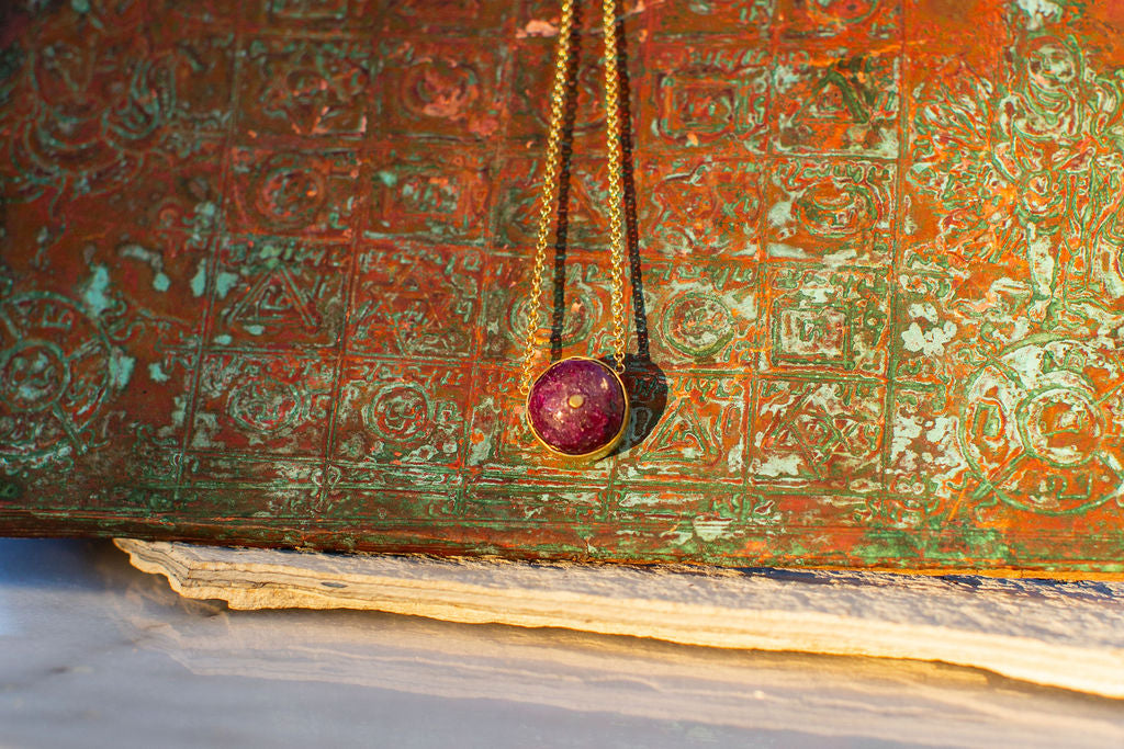 NEW ARRIVAL! Faceted Ruby necklace