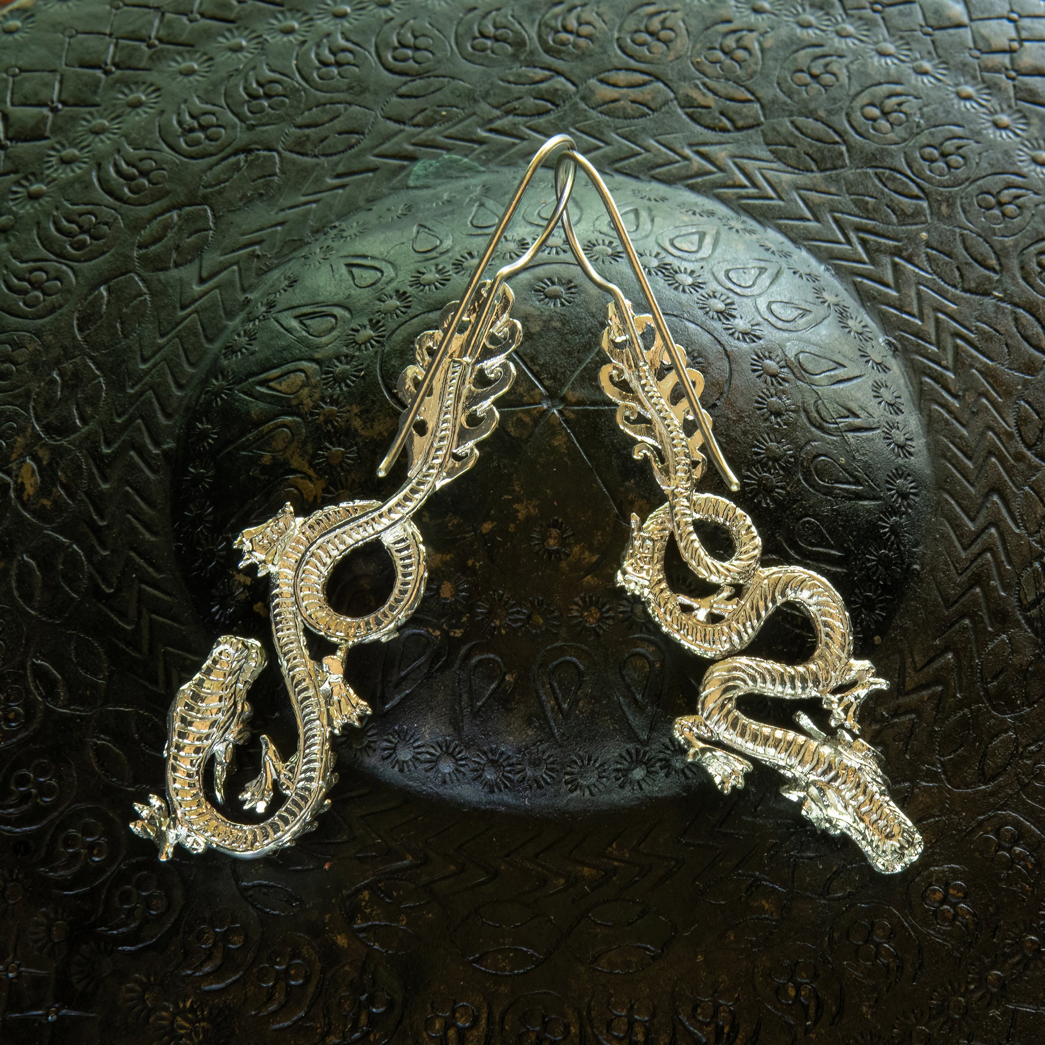 NEW ARRIVAL! Year of the Dragon Earring in Silver