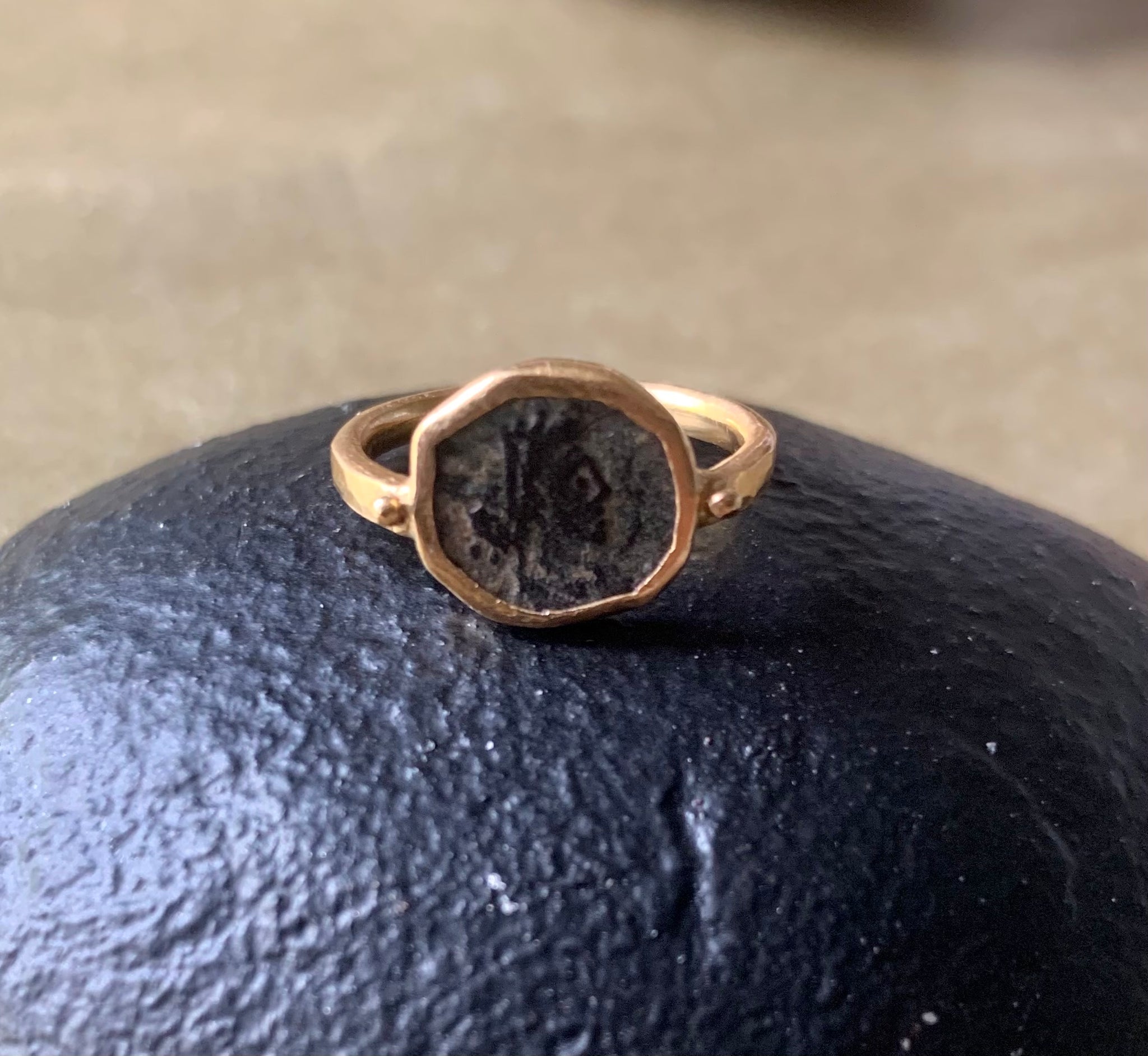 20k gold Ancient Roman Coin Ring