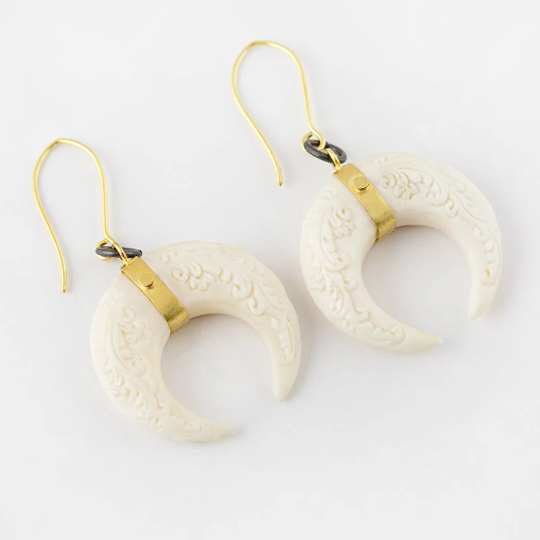Golden Horn Earrings