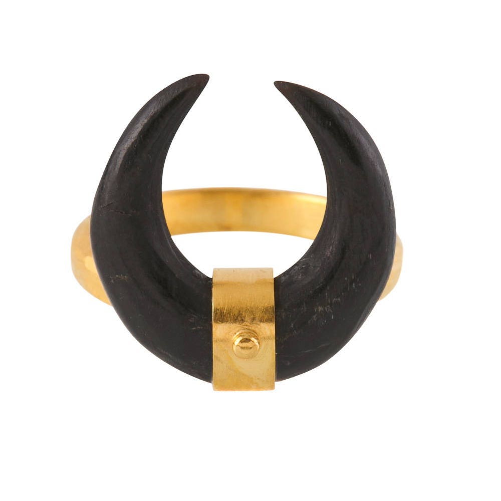 Small Black Golden Horn