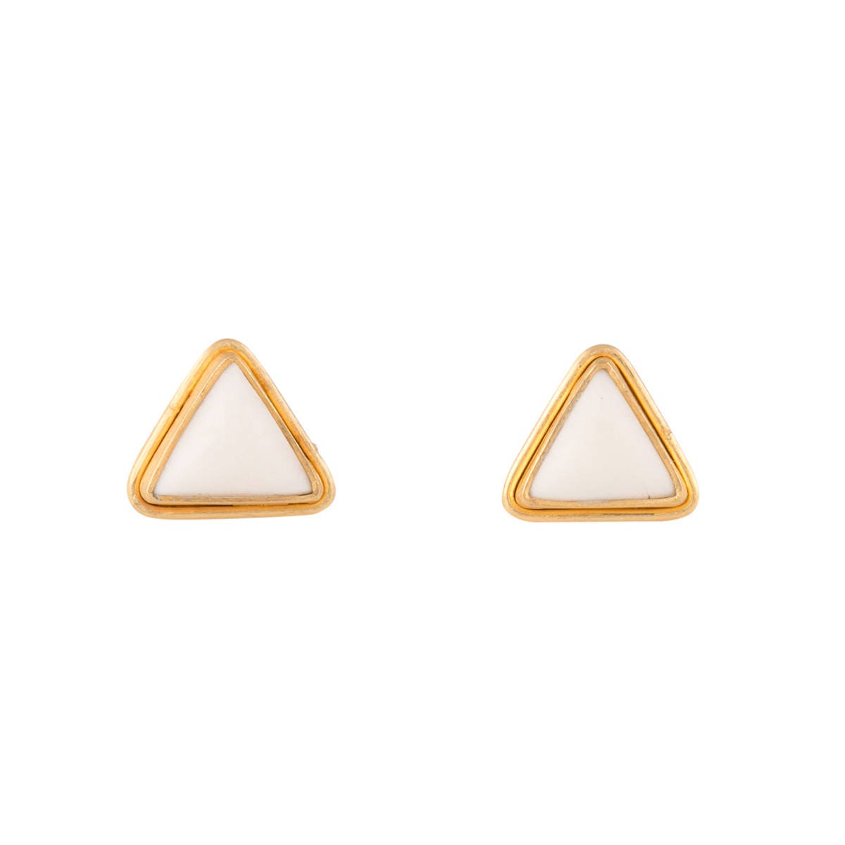 Mini Trinity Earrings Off White