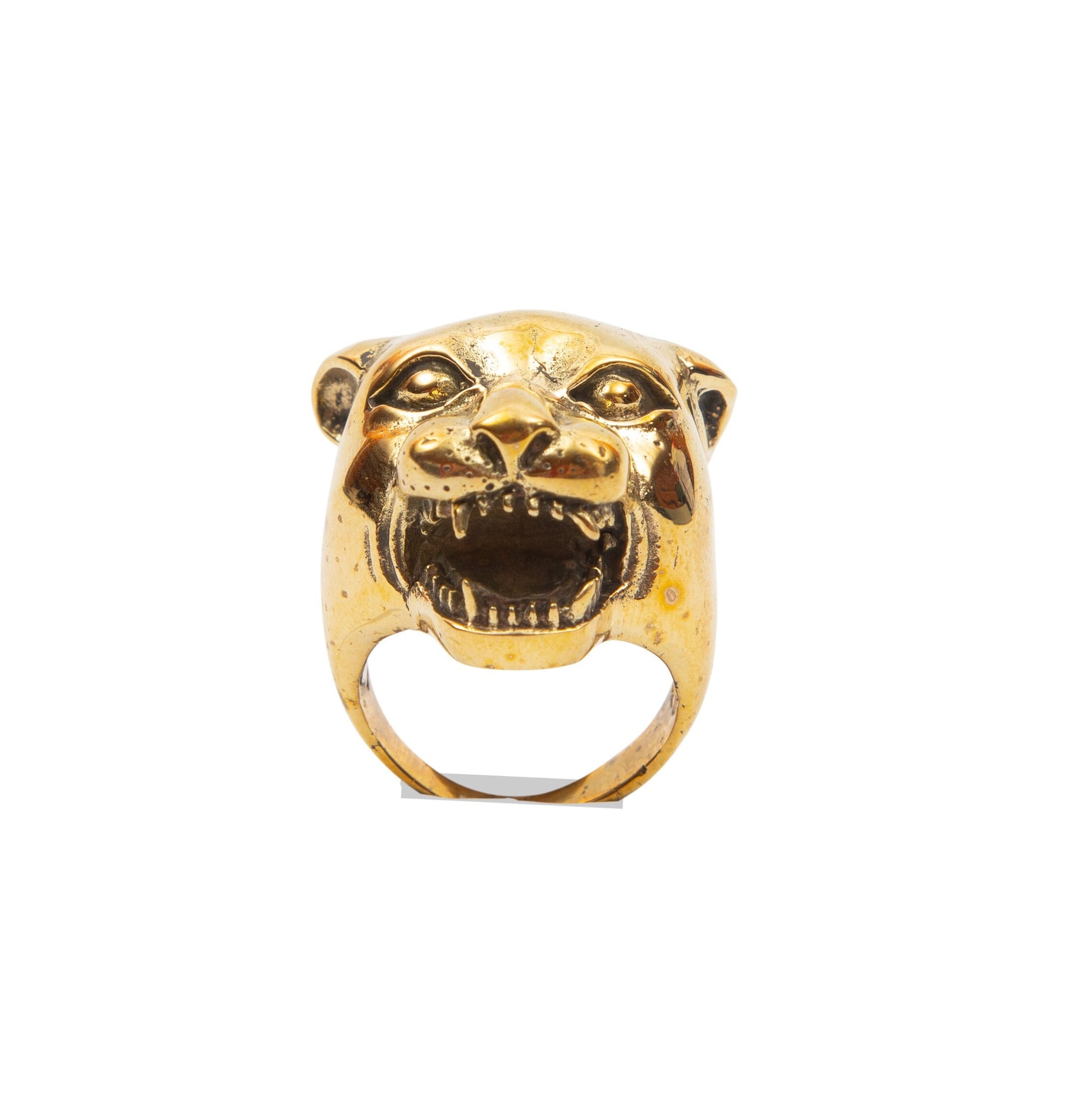 Large Plain Year of the Tiger Ring in Brass
