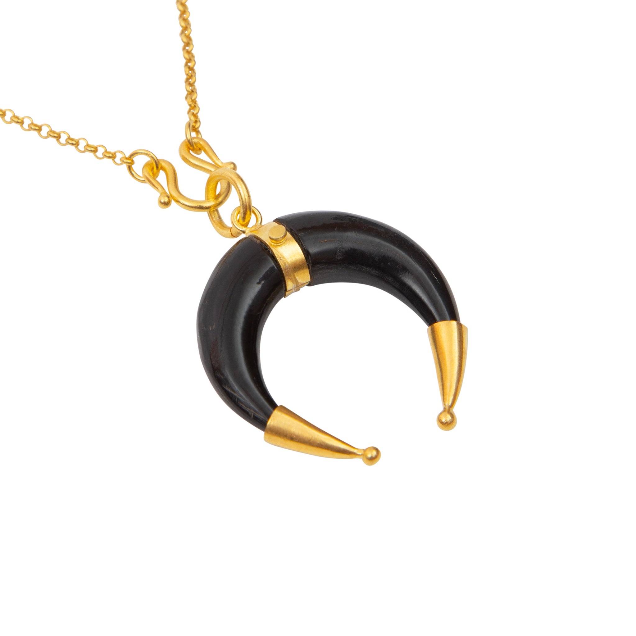 Black Golden Tip Pendant