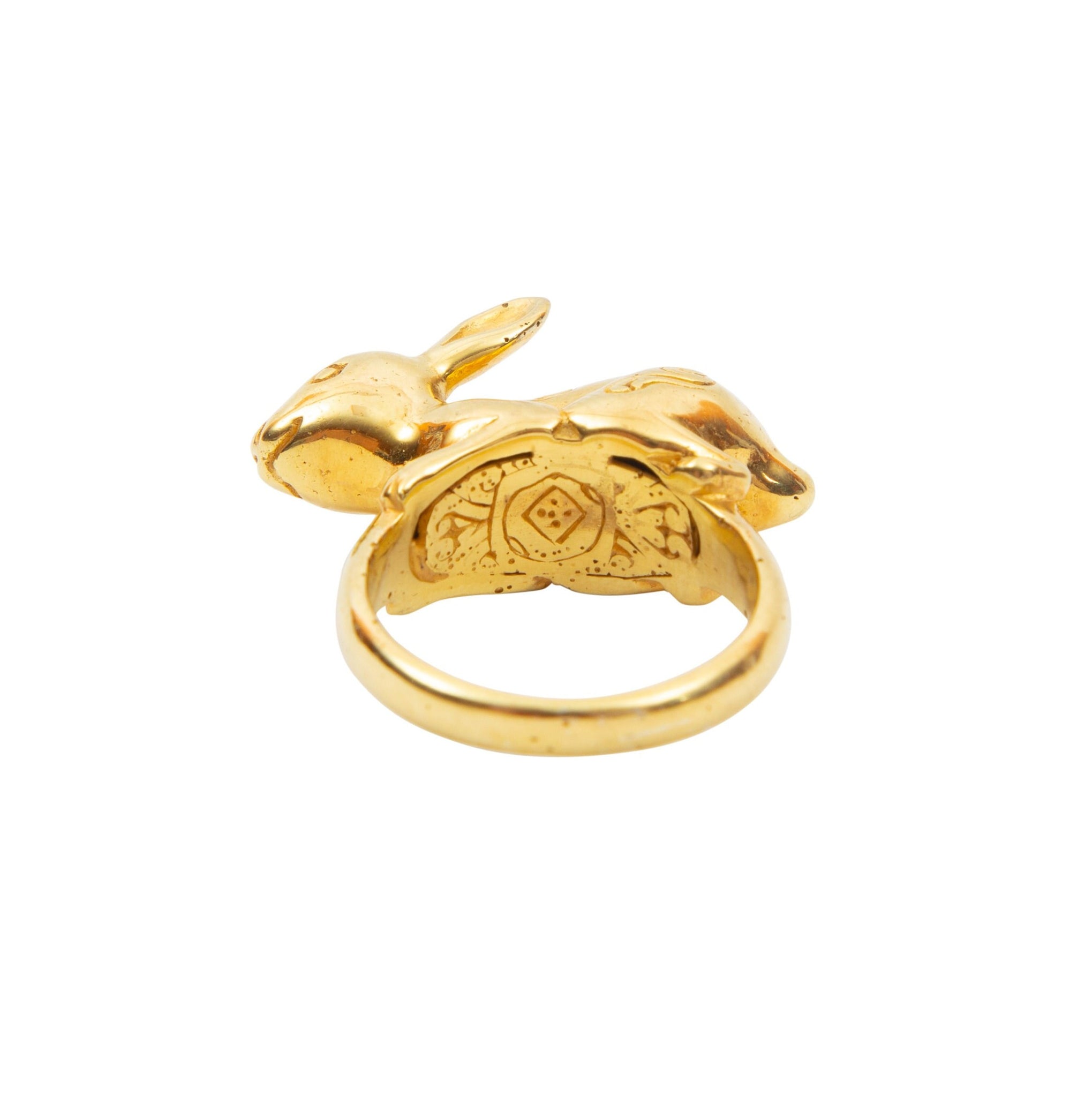 Gold Rabbit Ring NEW! Rabbit ring, year of the rabbit ring