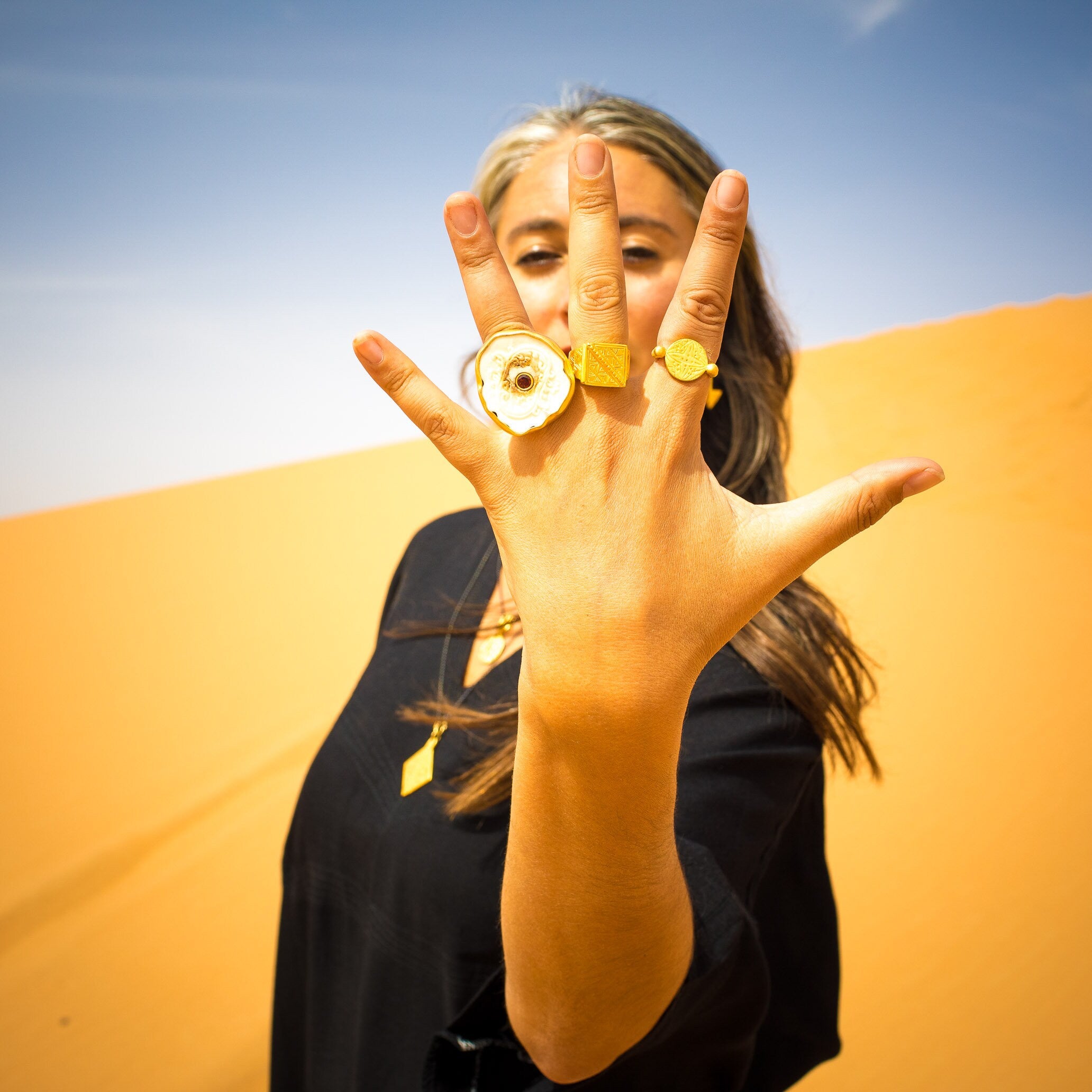 ✨️一点物✨️Simple唐草RING Kara Turquoise Signet Ring – Brook & York